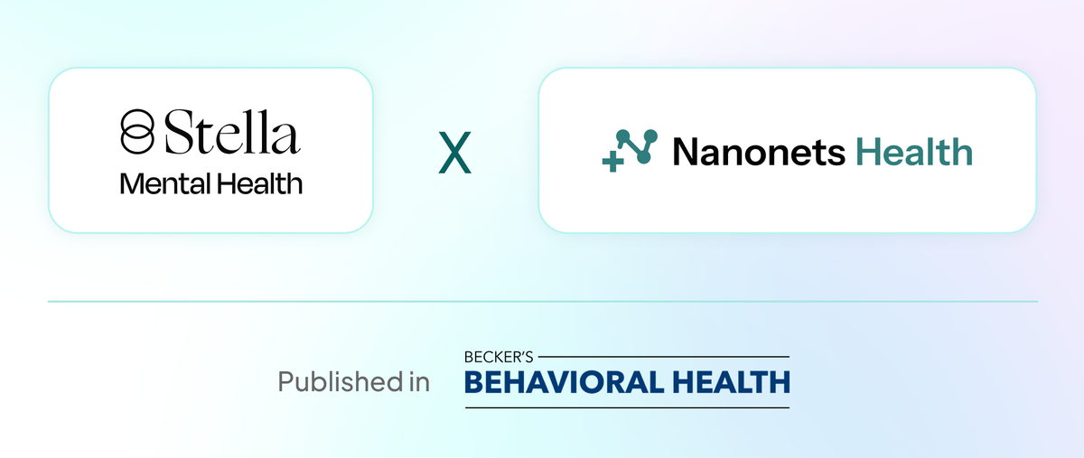 Partnership Announcement: Nanonets Health x Stella Mental Health Post feature image